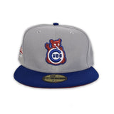 Gray Chicago Cubs Dark Gary Visor Red Bottom 1990 All Star Game Side Patch "Pigeon Collection" New Era 59Fifty Fitted
