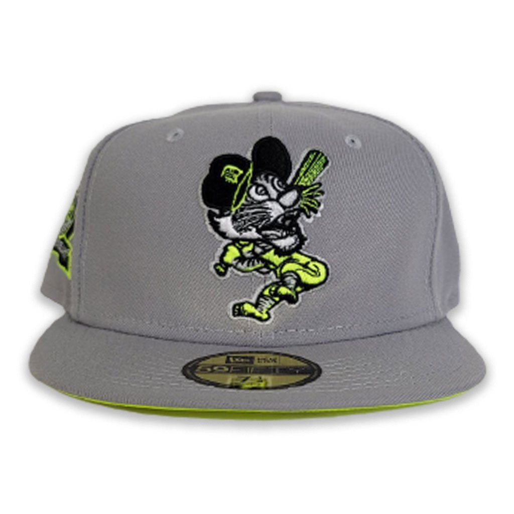 Shop New Era 59Fifty Detroit Tigers Grey Under Fitted Hat 70715146 green