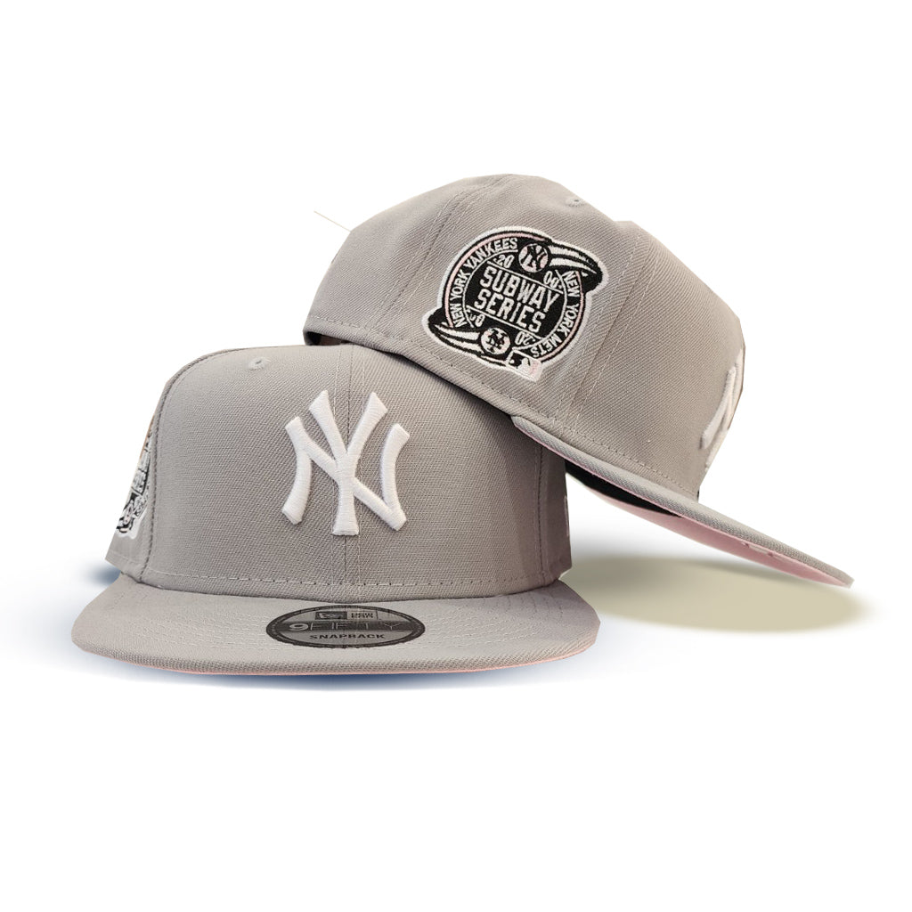 Navy Blue New York Yankees Pink Bottom Yankee Stadium Side Patch New Era 9FIFTY Snapback