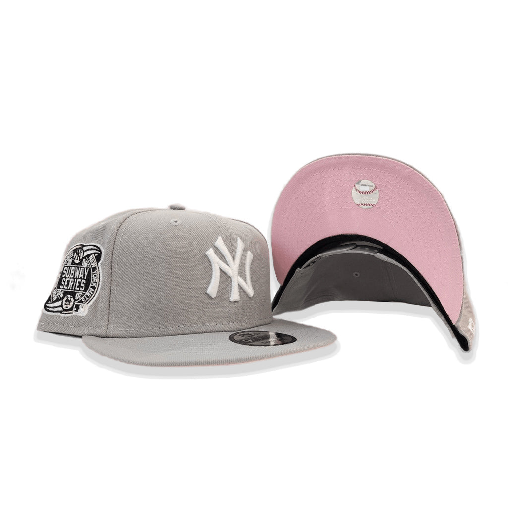 Navy Blue New York Yankees Pink Bottom Yankee Stadium Side Patch New Era 9FIFTY Snapback