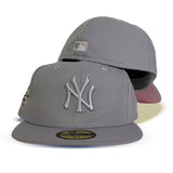 Gray New York Yankees Pink Bottom 2000 World Series Side Patch New Era 59Fifty Fitted