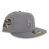 Gray New York Yankees Pink Bottom 2000 World Series Side Patch New Era 59Fifty Fitted