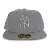 Gray New York Yankees Pink Bottom 2000 World Series Side Patch New Era 59Fifty Fitted