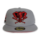 Gray Oakland Athletics Infrared Bottom 40th Anniversary Side Patch New Era 59Fifty Fitted