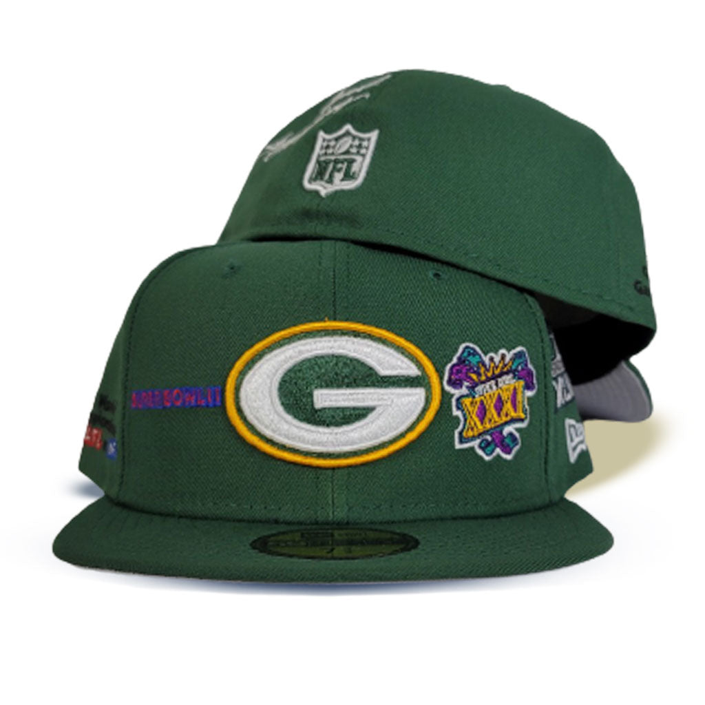 Green Bay Packers 4X Super Bowl Champions New Era 59FIFTY Fitted 71/8