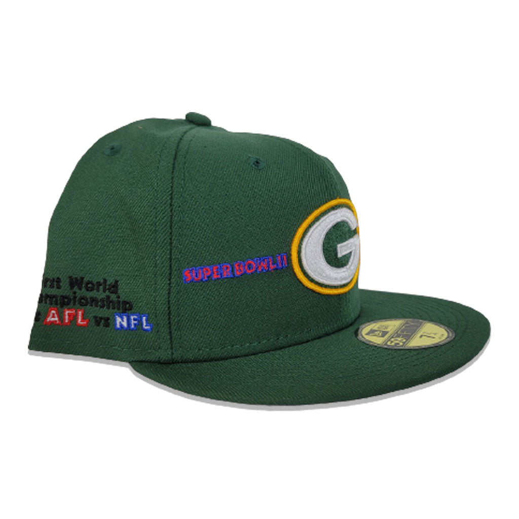 Green Bay Packers New Era Historic Champs 59FIFTY Fitted Hat - Green