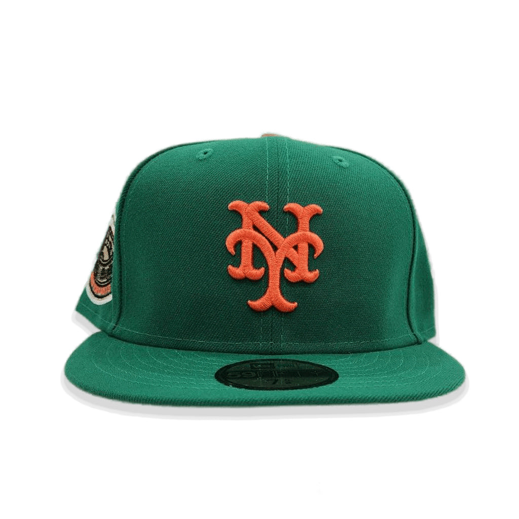 Green New York Mets Orange Bottom 1969 World Series Side Patch New Era 59FIFTY Fitted 7 1/8