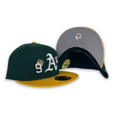 Green Oakland Athletics 9X World Series Champions Ring New Era 59Fifty Fitted