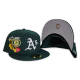Green Oakland Athletics City Patch Gray Bottom New Era 59fifty Fitted
