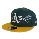 Green Oakland Athletics Logo Impressions New Era 59FIFTY Fitted