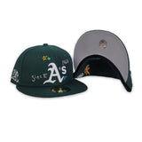 Green Oakland Athletics Scribble New Era 59Fifty Fitted