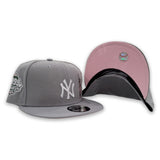 Grey New York Yankees Pink Bottom 1999 World Series Side Patch New Era 9Fifty Snapback