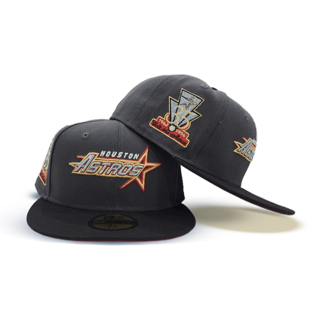 Dark Gray Houston Astros 35th Anniversary Side Patch New Era Fitted 73/4