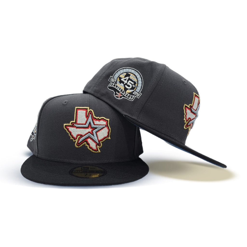 Houston Astros 1989 All Star Game New Era 59FIFTY Fitted Hat (Black Corduroy Gray Under BRIM) 8