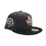 Dark Gray Houston Astros Black Visor Sea Blue Bottom Celebrating 45 Years Side Patch New Era 59Fifty Fitted