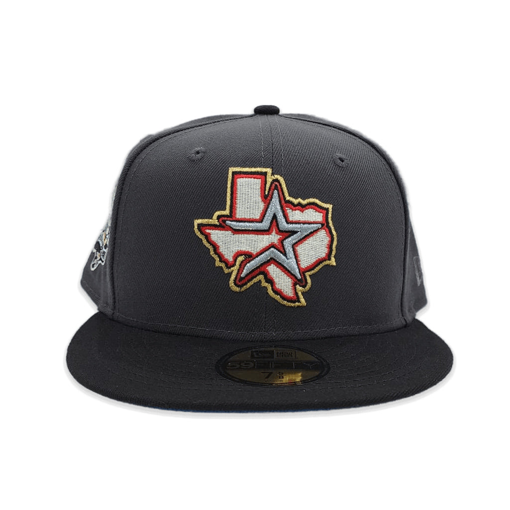 Houston Astros New Era Custom Gray/Tie Dye Side Patch 59FIFTY Fitted Hat, 7 5/8 / Gray