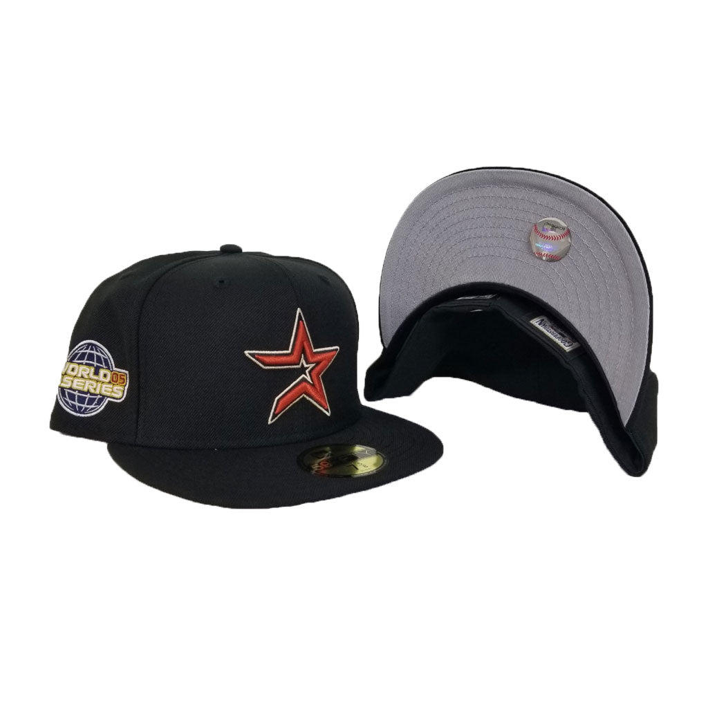 Shop New Era 59Fifty Houston Astros 2022 World Series Side Patch Fitted Hat  13552006 black