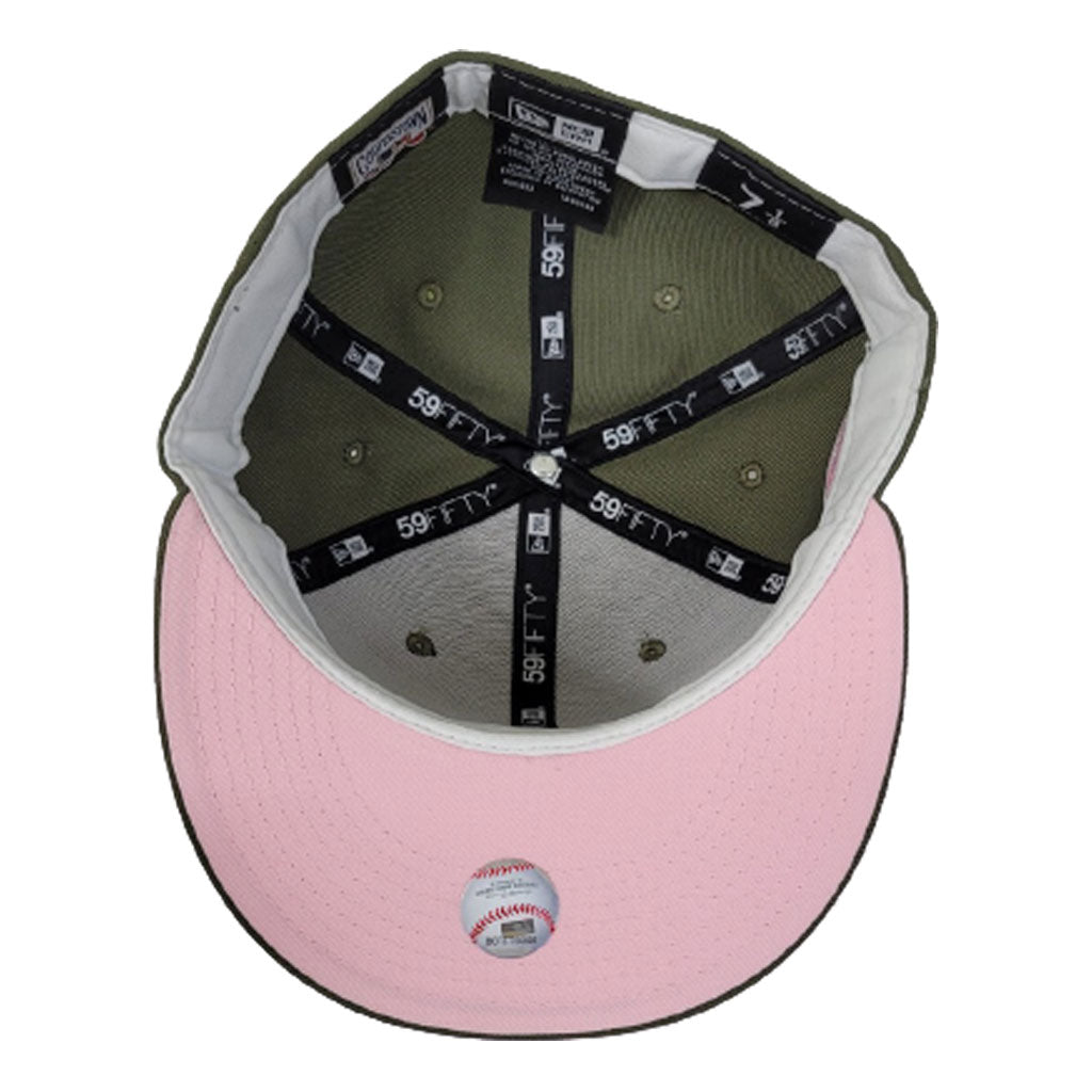 Houston Astros New Era 2005 World Series Cooperstown Collection Pink  Undervisor 59FIFTY Fitted Hat - Light Blue