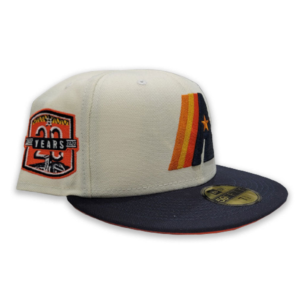 Houston Astros New Era Fitted Hat Unisex Orange/Navy New with Tags