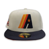 Houston Astros Orange Bottom 20th Anniversary Side patch New Era 59Fifty Fitted