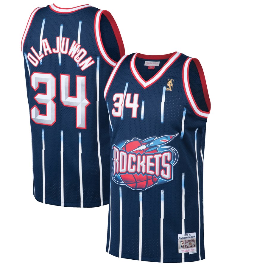 Houston Rockets 1996-97 Hakeem Olajuwon Mitchell – Exclusive