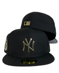 Black New York Yankees Gold Metal Badge New Era 1949 World