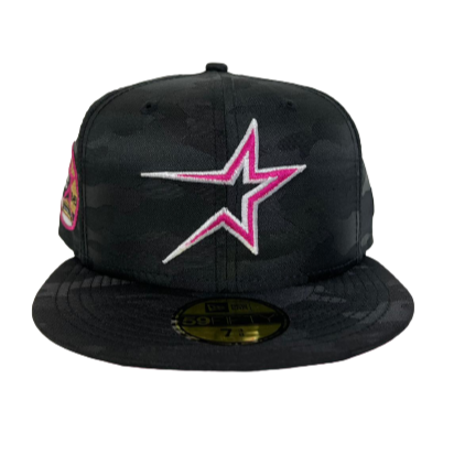 Black Camo Houston Astros Fusion Pink Bottom 35th Great Years Side Patch New Era 59Fifty Fitted