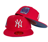 Infrared New York Yankees Icy Blue Bottom 2000 Subway Series Side Patch New Era 59Fifty Fitted