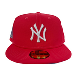 Infrared New York Yankees Icy Blue Bottom 2000 Subway Series Side Patch New Era 59Fifty Fitted