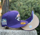 Product - Purple Toronto Blue Jays Tan Bottom 1991 All Star Game Side Patch New Era 59Fifty Fitted