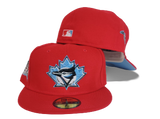 Red Toronto Blue Jays Icy Blue Bottom New Era 59fifty Fitted