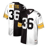 Jerome Bettis Pittsburgh Steelers Mitchell & Ness Retired Player Split Replica Jersey – Black/White