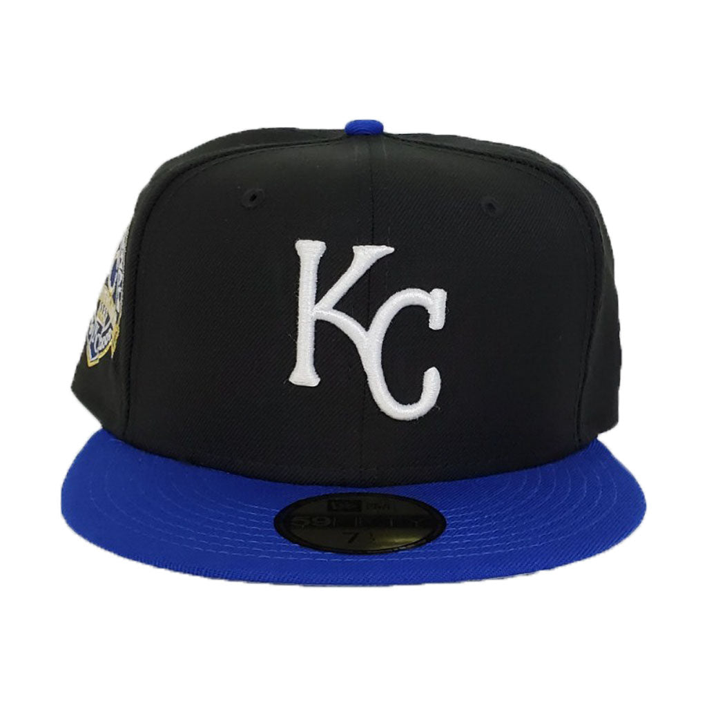 Exclusive New Era Kansas City Royals Fitted Hat MLB Club Size 7 3/8 2tone  script