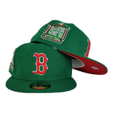 Kelly Green New Era Boston Red Sox Red Bottom 1999 All Star Game side Patch 59Fifty Fitted
