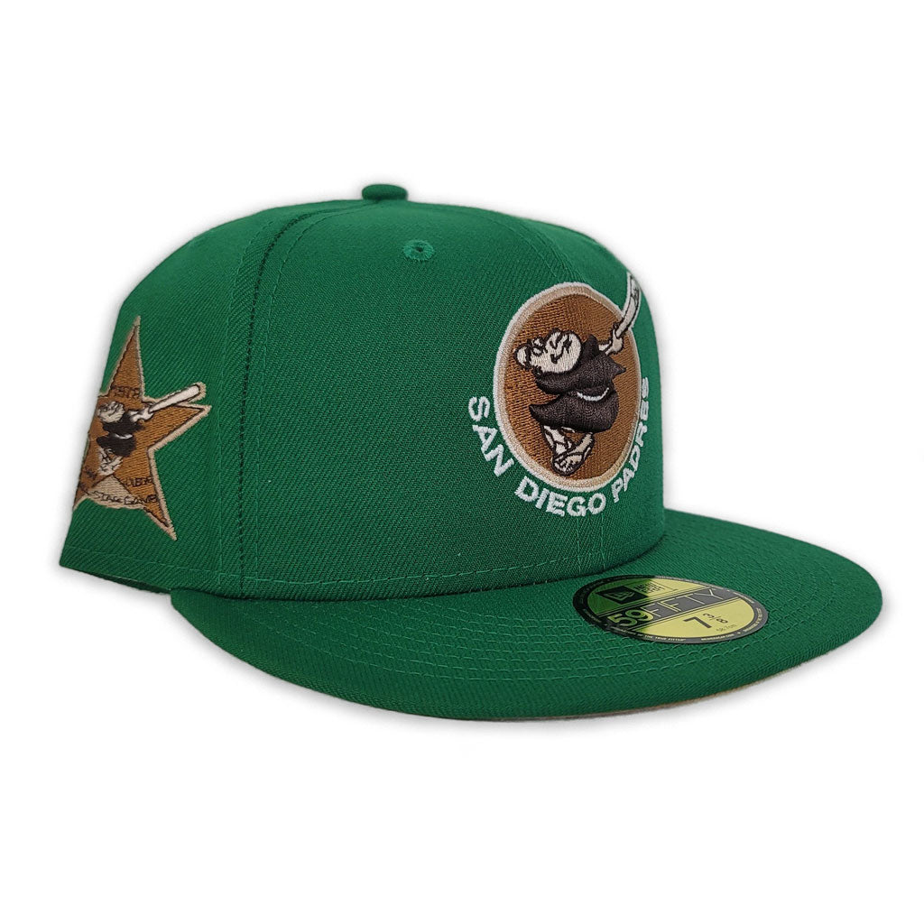Kelly Green San Diego Padres Light Brown Bottom 1978 All Star Game Side Patch "Starbucks Collection" New Era 59Fifty Fitted