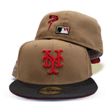 Khaki New York Mets Black Visor Red Bottom 1964 All Star Game Side Patch New Era 59Fifty Fitted
