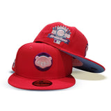 Infrared Chicago Cubs Icy Blue Bottom 1990 Allstar Game Side Patch New Era 59Fifty Fitted