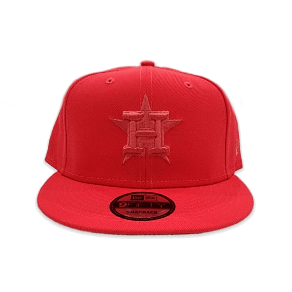 Lava Red Houston Astros Gray Bottom Color Pack New Era 9Fifty Snapback