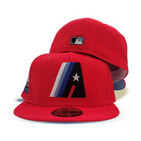 Lava Red Houston Astros Icy Blue Bottom 20th Anniversary Side Patch New Era 59Fifty Fitted