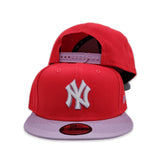 Lava Red New York Yankees Gray Bottom Color Pack New Era 9Fifty Snapback