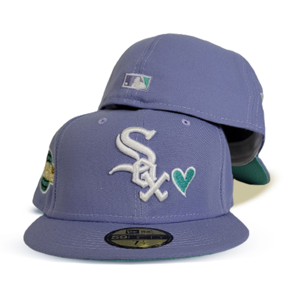 Black Chicago White Sox Lavender Bottom 2005 World Series New Era 59FIFTY Pop Sweat Fitted 75/8