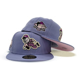 Lavender Cincinnati Reds Pink Bottom 1970-2002 Side Patch New Era 59Fifty Fitted