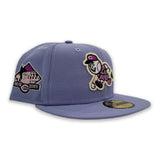 Lavender Cincinnati Reds Pink Bottom 2003 Inaugural Season side Patch New Era 59Fifty Fitted