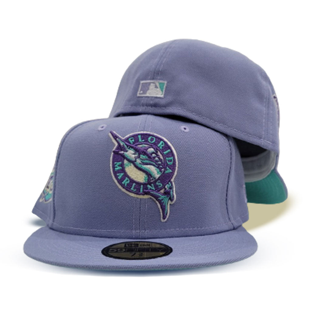 New Era Florida Marlins All Teal Classic Edition 59Fifty Fitted Cap, EXCLUSIVE HATS, CAPS