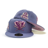 Lavender Oakland Athletics Pink Bottom 40th Anniversary Side Patch New Era 59Fifty Fitted