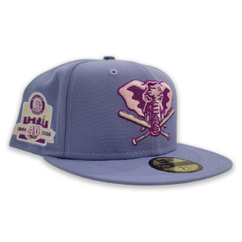 New Era Oakland Athletics Capsule Brim Service Collection 40 Years 59Fifty  Fitted Hat Green/Purple - US