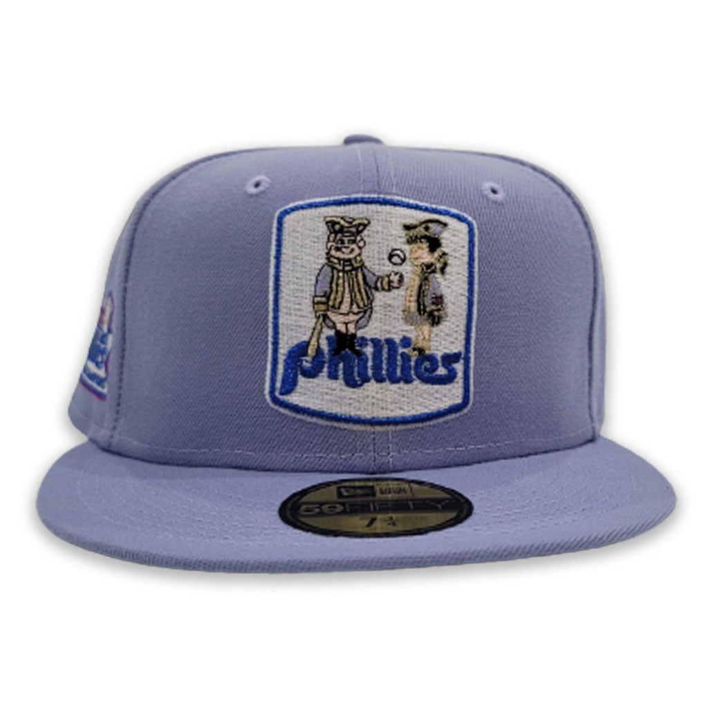 Lavender Philadelphia Phillies Royal Blue Bottom 1980 World Champions Side  Patch New Era 59Fifty Fitted Hat