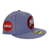 Lavender Purple Seattle Mariners Infrared Bottom Baseball Club Side Patch New Era 59Fifty Fitted