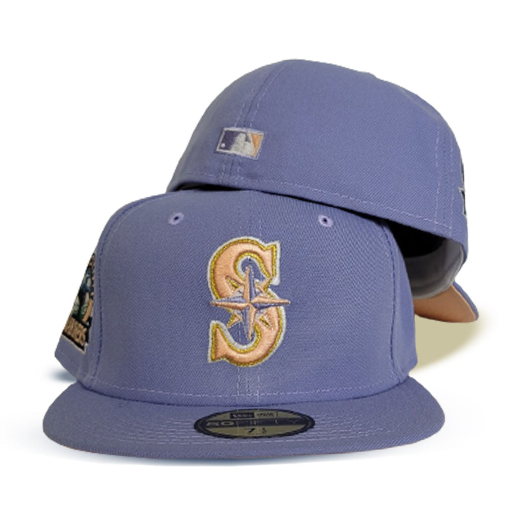New Era Seattle Mariners Monaco 35th Anniversary Patch Alternate Hat Club Exclusive 59FIFTY Fitted Hat Stone/Peach
