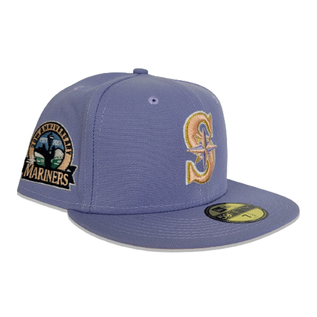New Era Seattle Mariners 30th Anniversary 7 1/2 Coffee Purple Topperz  Exclusive